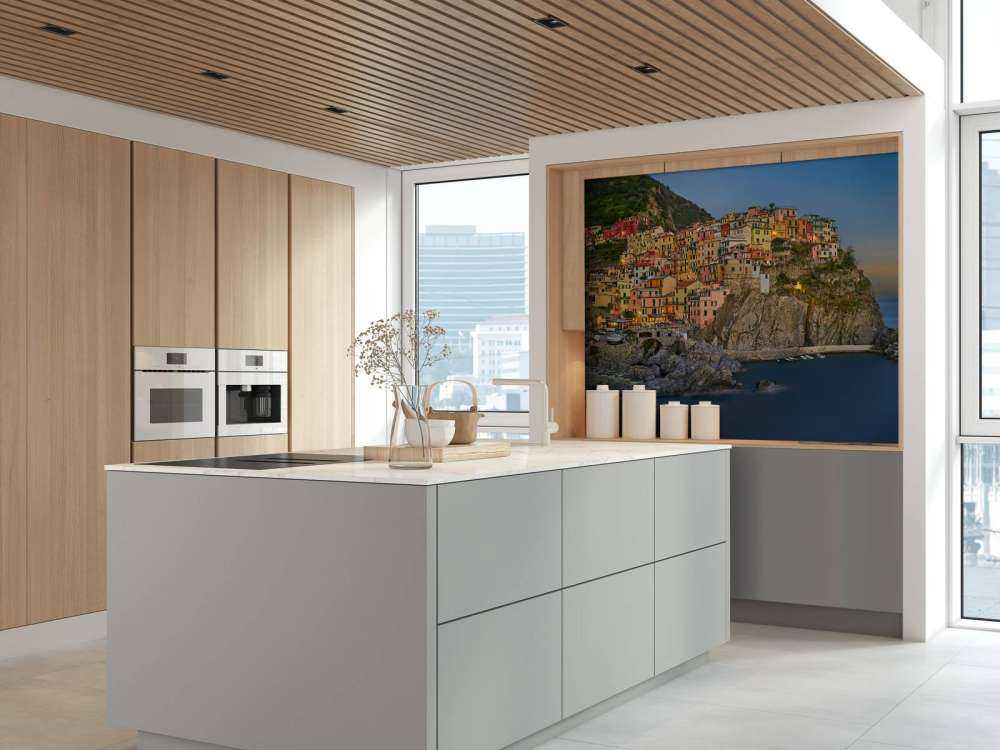 Coloured houses in Italy