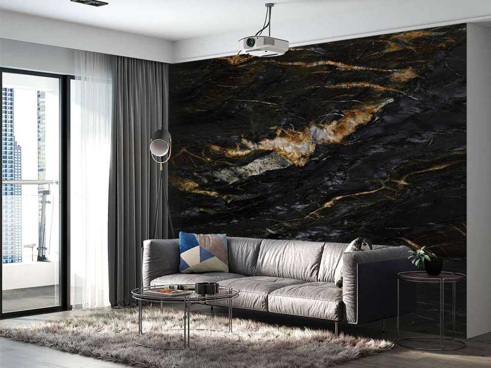 Robust dark marble