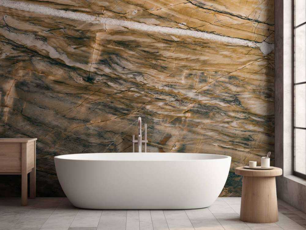 Marble with yellow tint