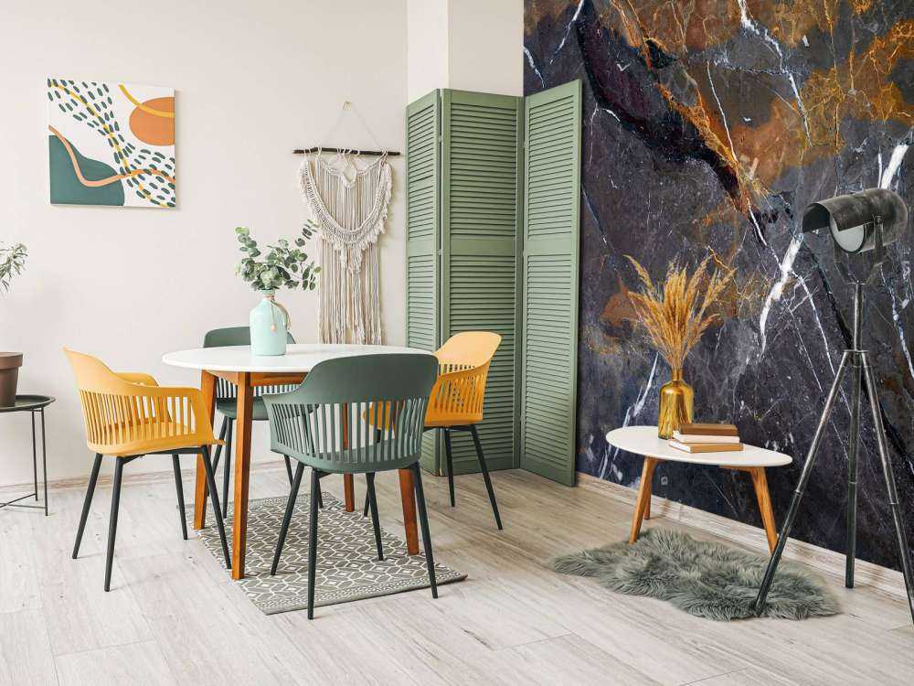 Marble with warm colours