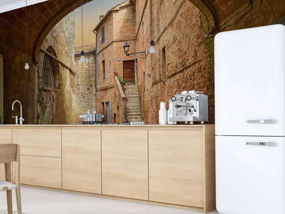 Narrow arched street