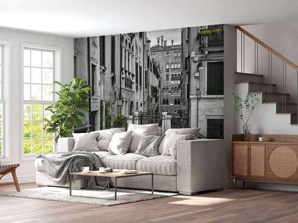 Canal with small bridge