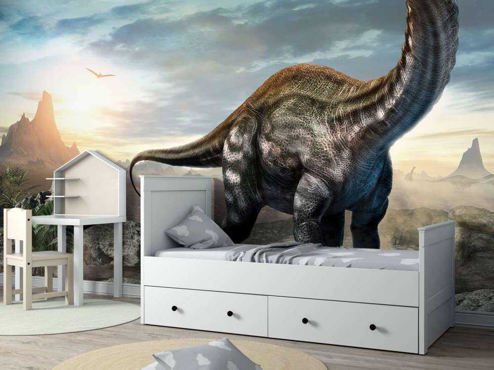 Apatosaurus in the mountains