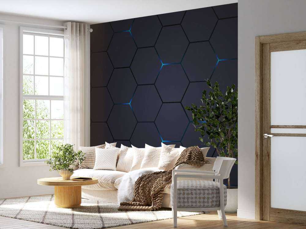 Dark grey hexagons