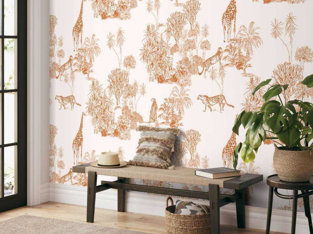 Cheetahs and giraffe