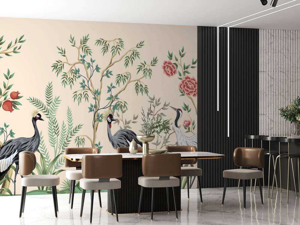 Illustratie van kraanvogels