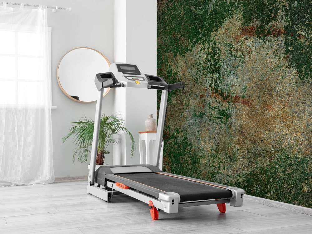 Industrial green metal structure