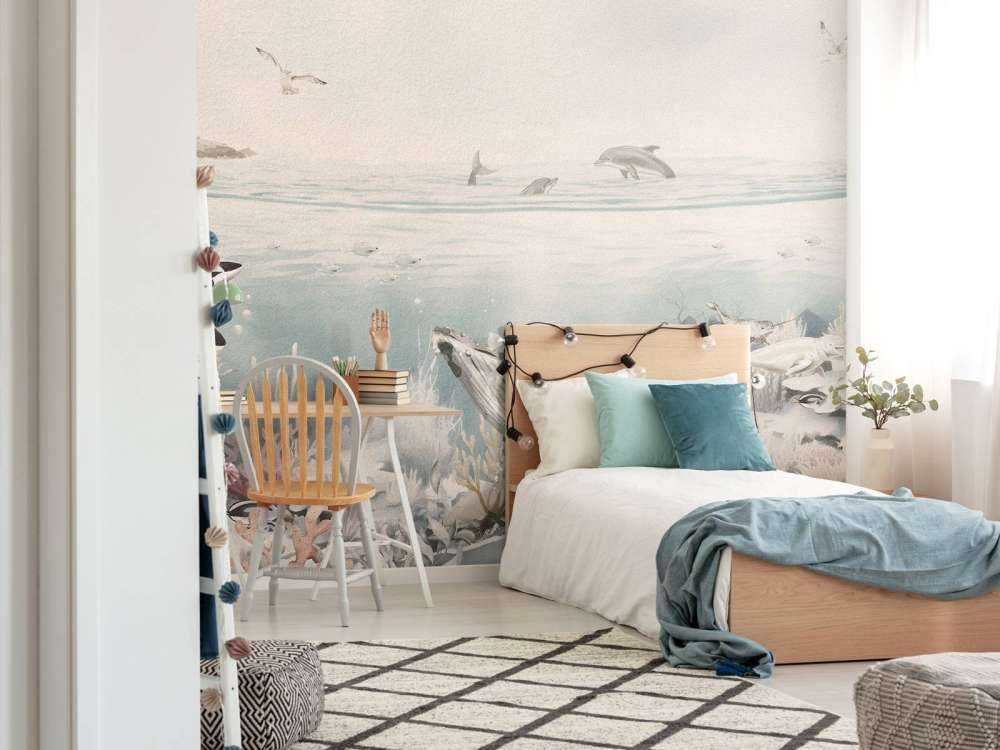 Ocean Landscape with Animals