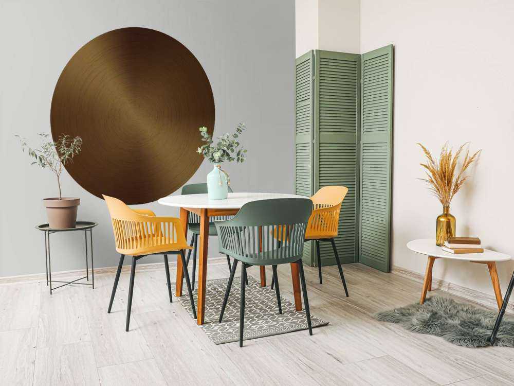 Bronze circular background