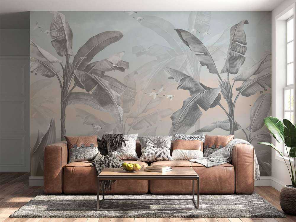 Tropical banana trees