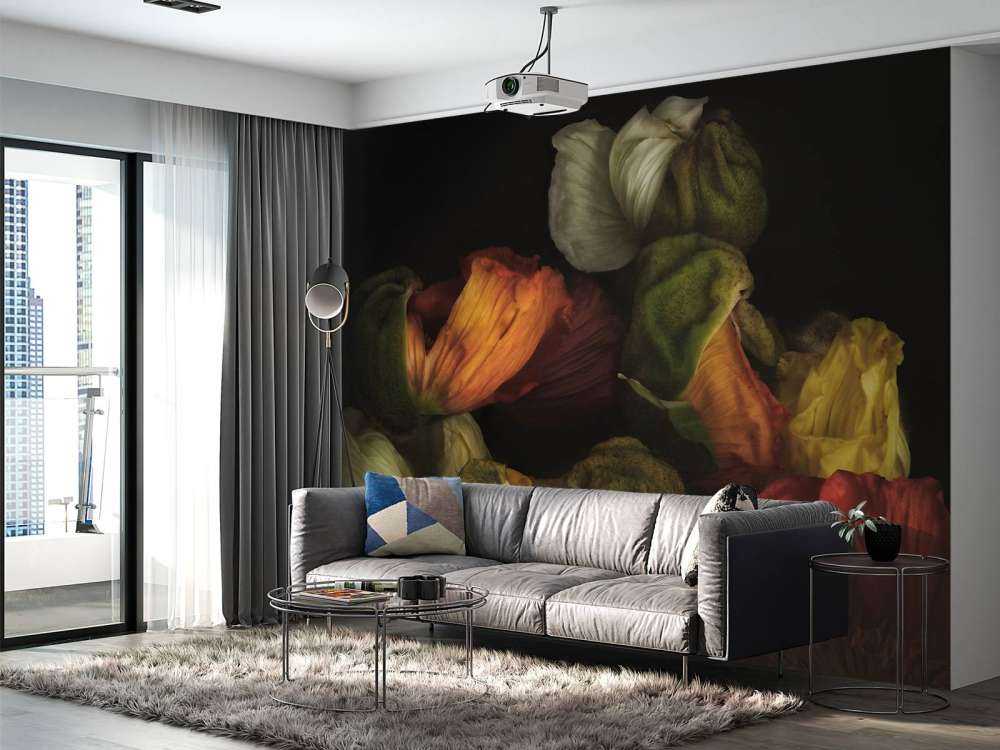 Composite budding poppies