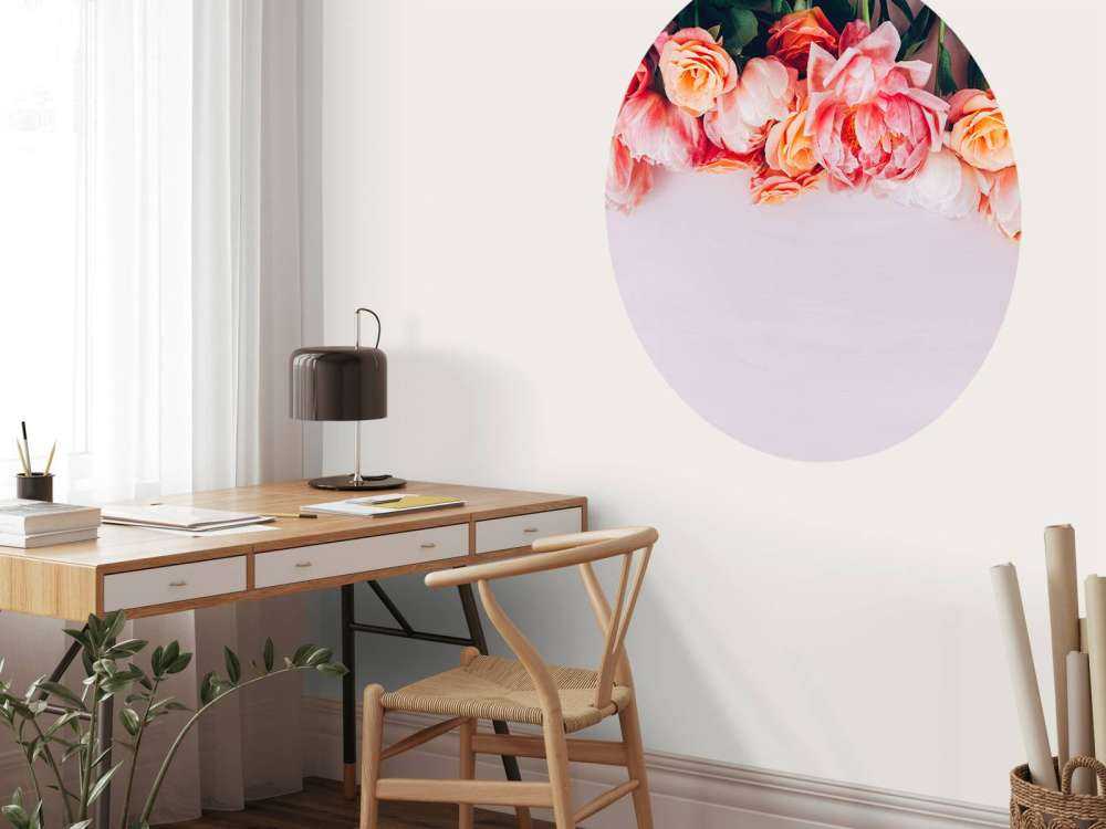 Roses in different shades of pink