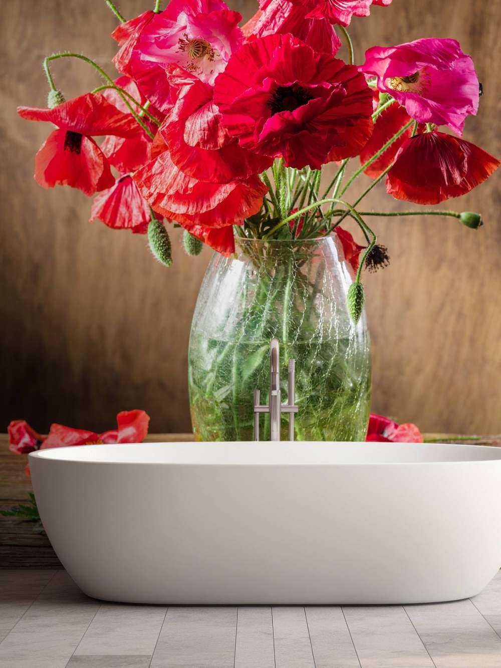 Poppies in a vase