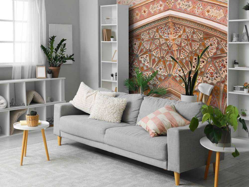 Richly painted Indian arch