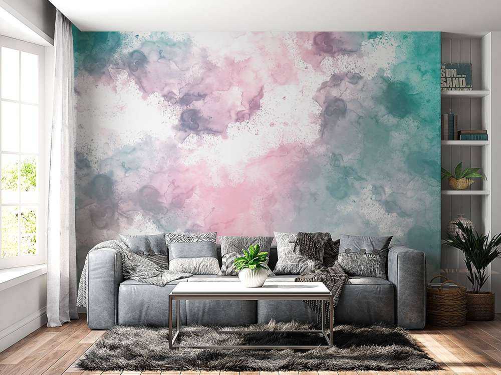 Green pink smoke