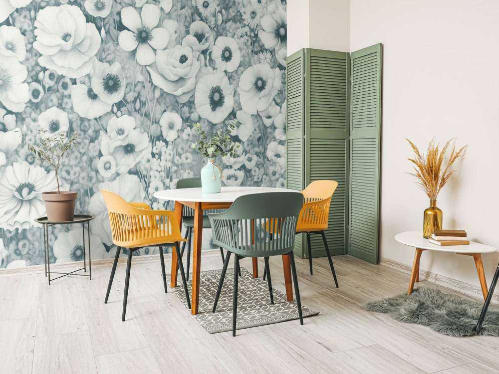 Poppy Tale Monochrome Ocean