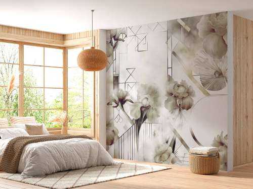 Watercolor Geometry Green