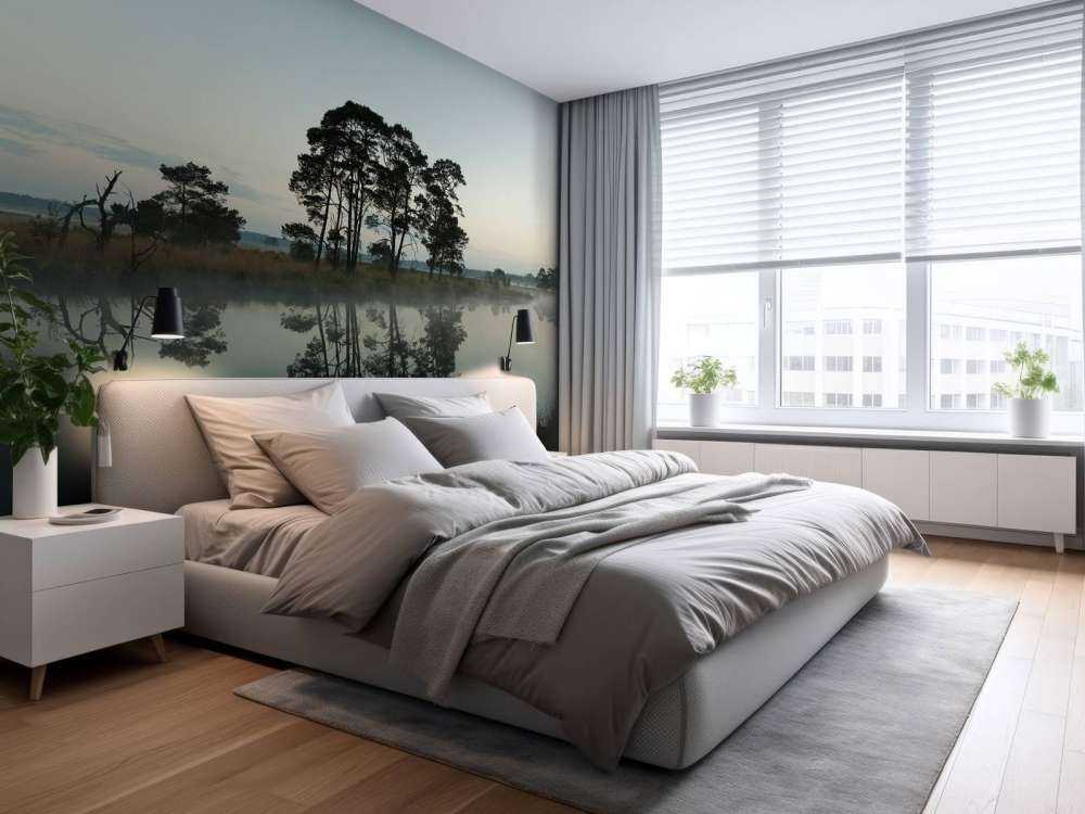 Trees along woodlands