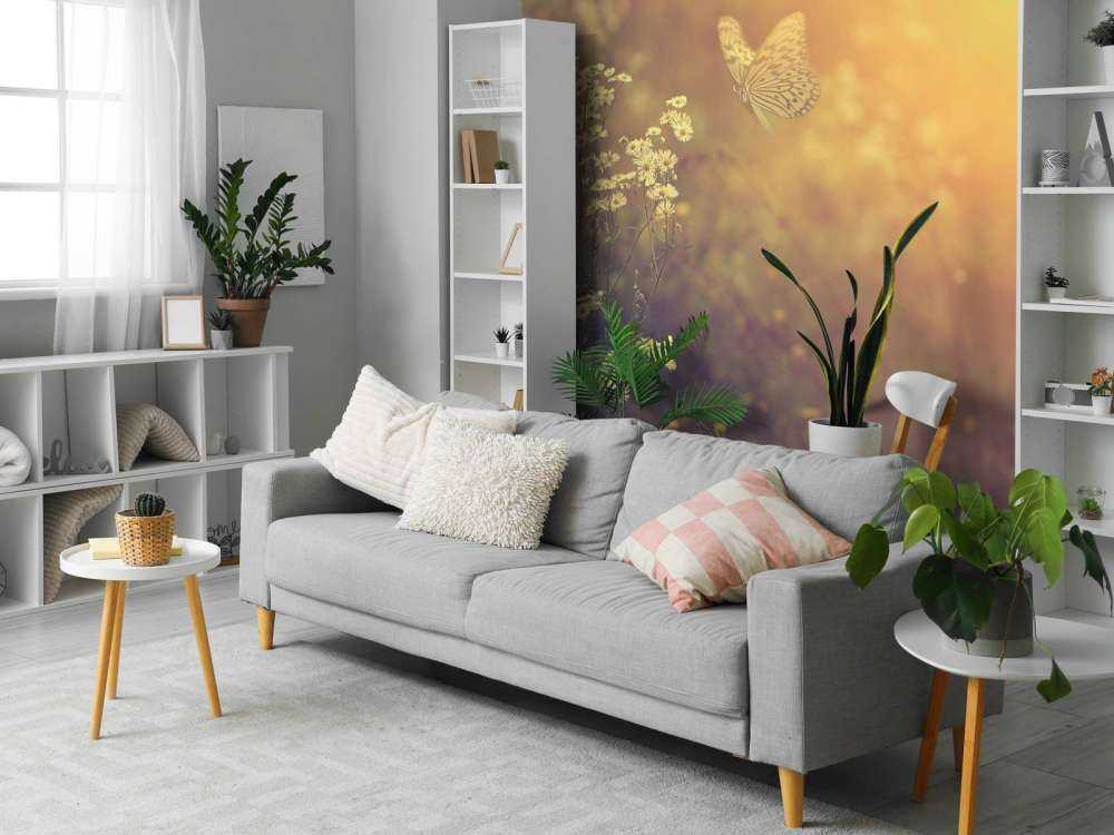 Butterfly with flowers