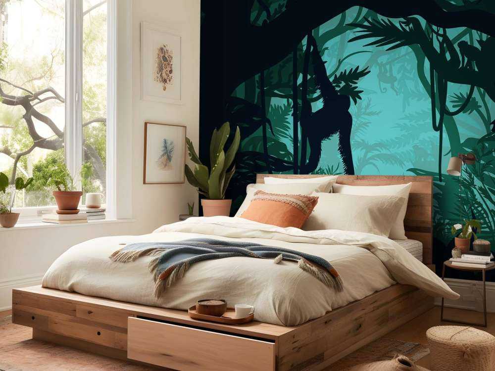 Monkey in the jungle