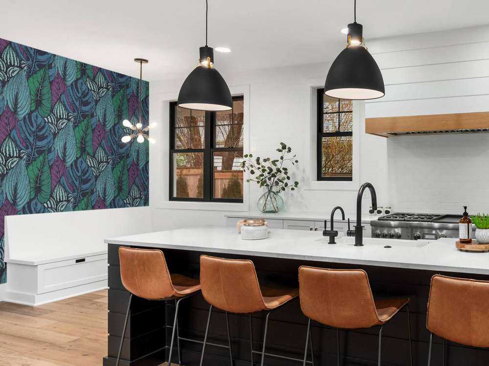 Tropical leaf pattern