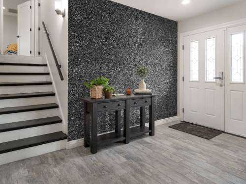 Small black stones