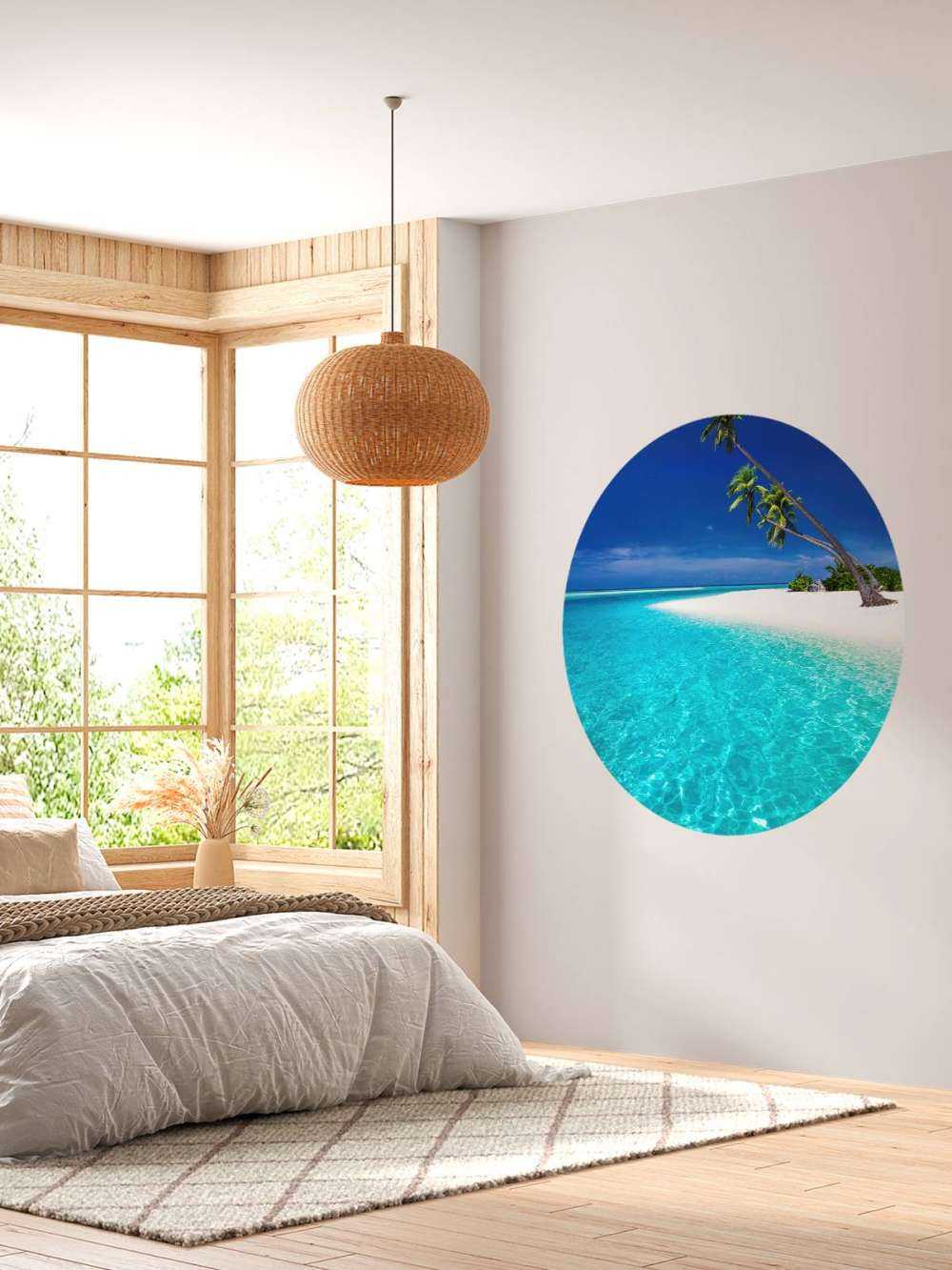 Palm trees in the lagoon