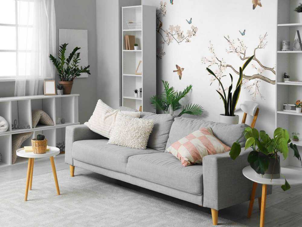 Blossom branches and birds