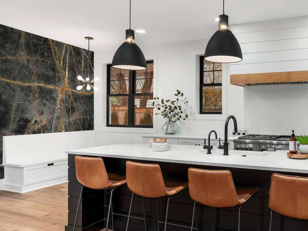 Dark marble with copper shades