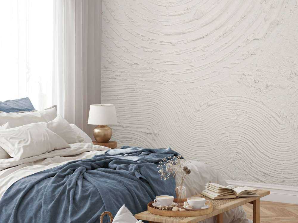 Organic shapes and lines in off white