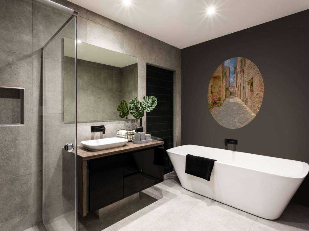 Italian street with plants and flowers