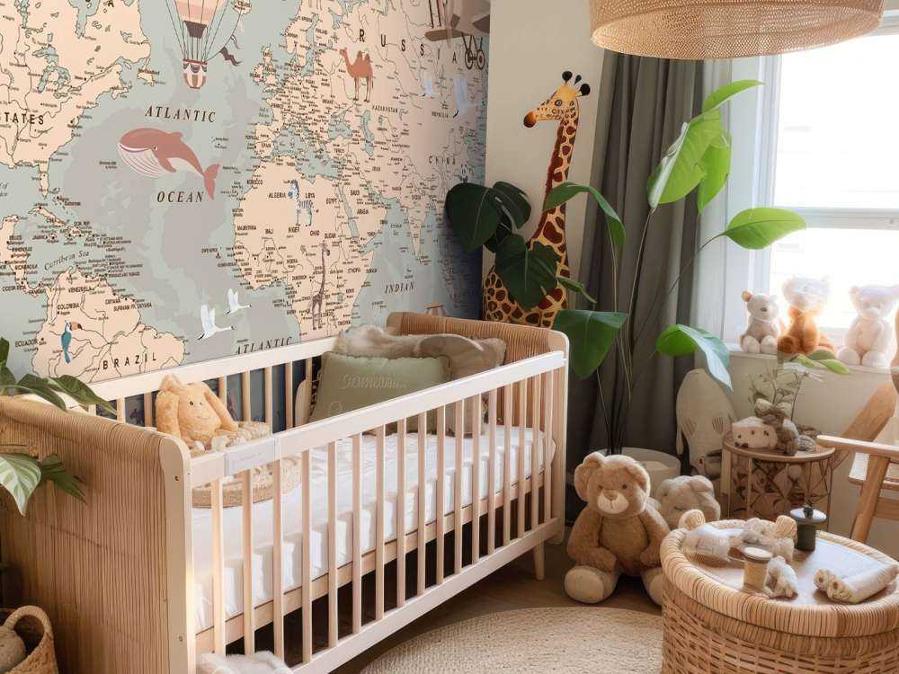 Beige world map