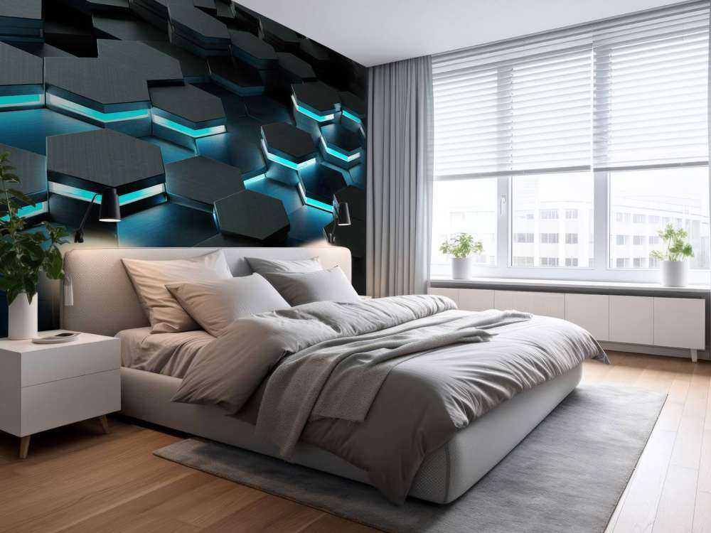 Luminous 3D hexagons