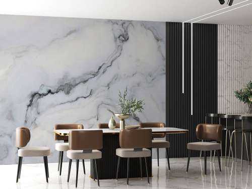 White curly marble