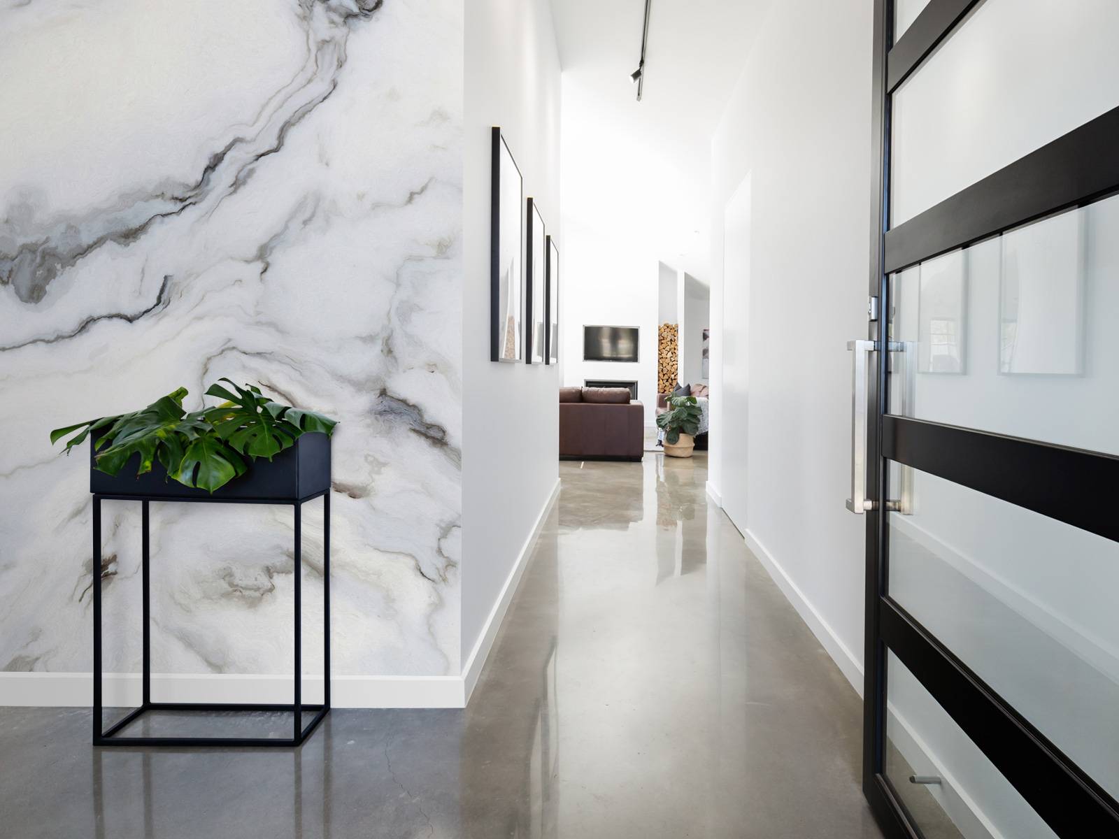 White curly marble
