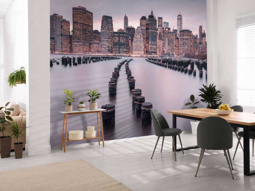 Breakwaters near Manhattan