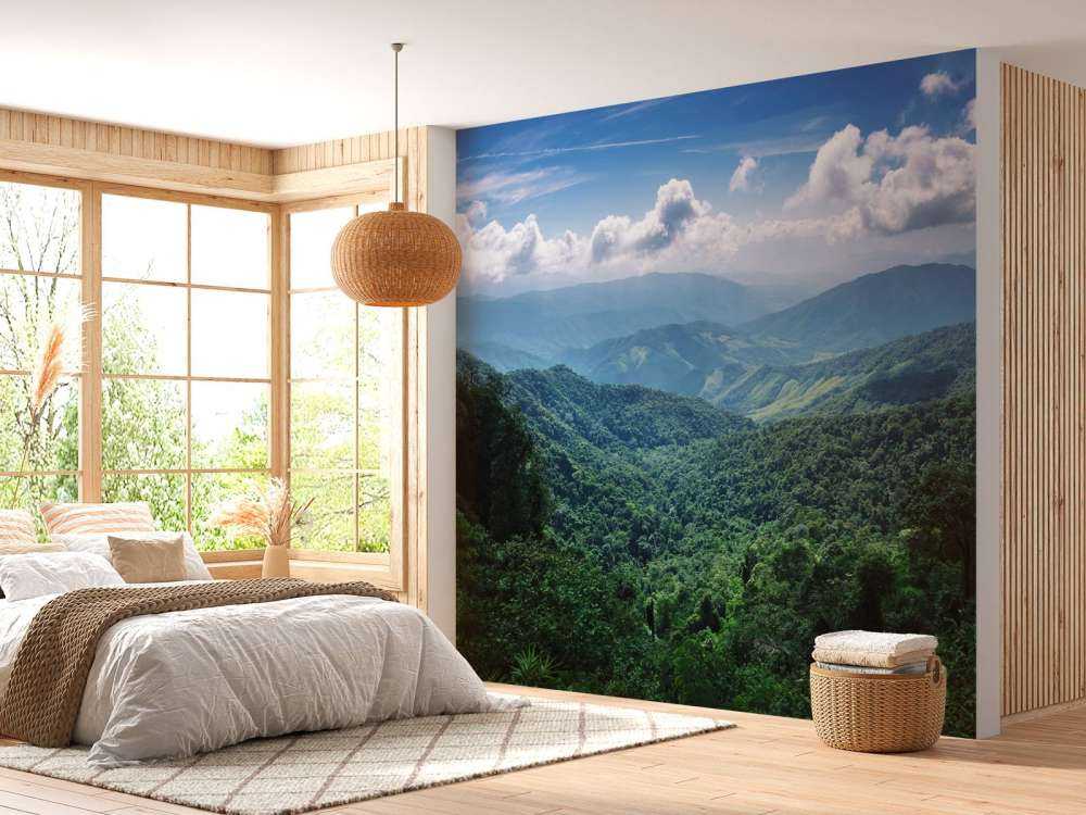 Green tropical forest