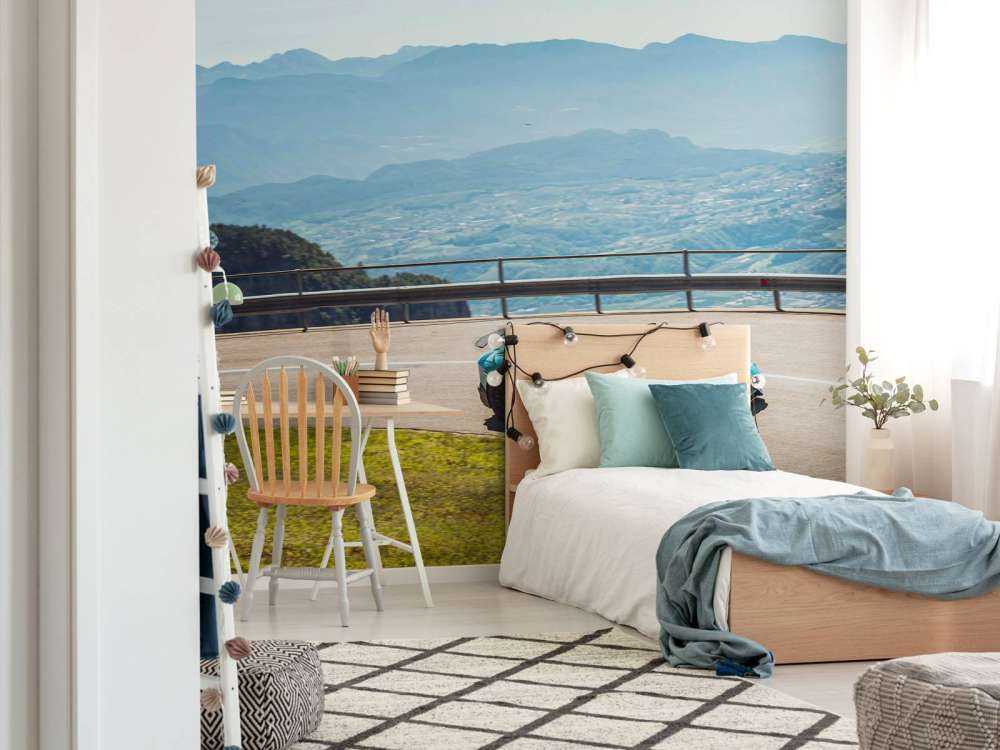 Alpine ride with luxury sports car