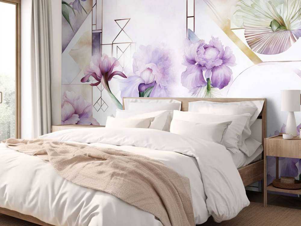 Watercolor Geometry Purple