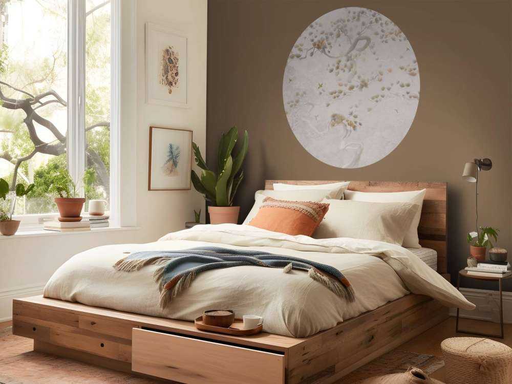 Blossom Tree Art - Beige