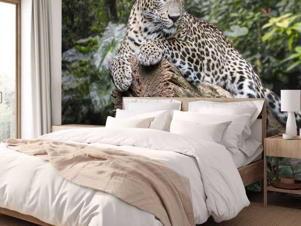 Leopard on tree