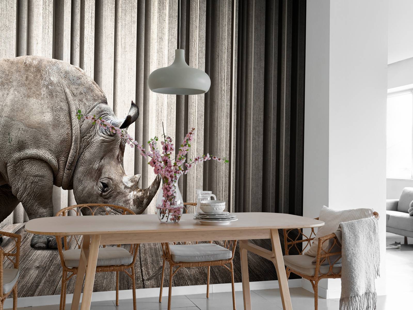 Rhinoceros in hall