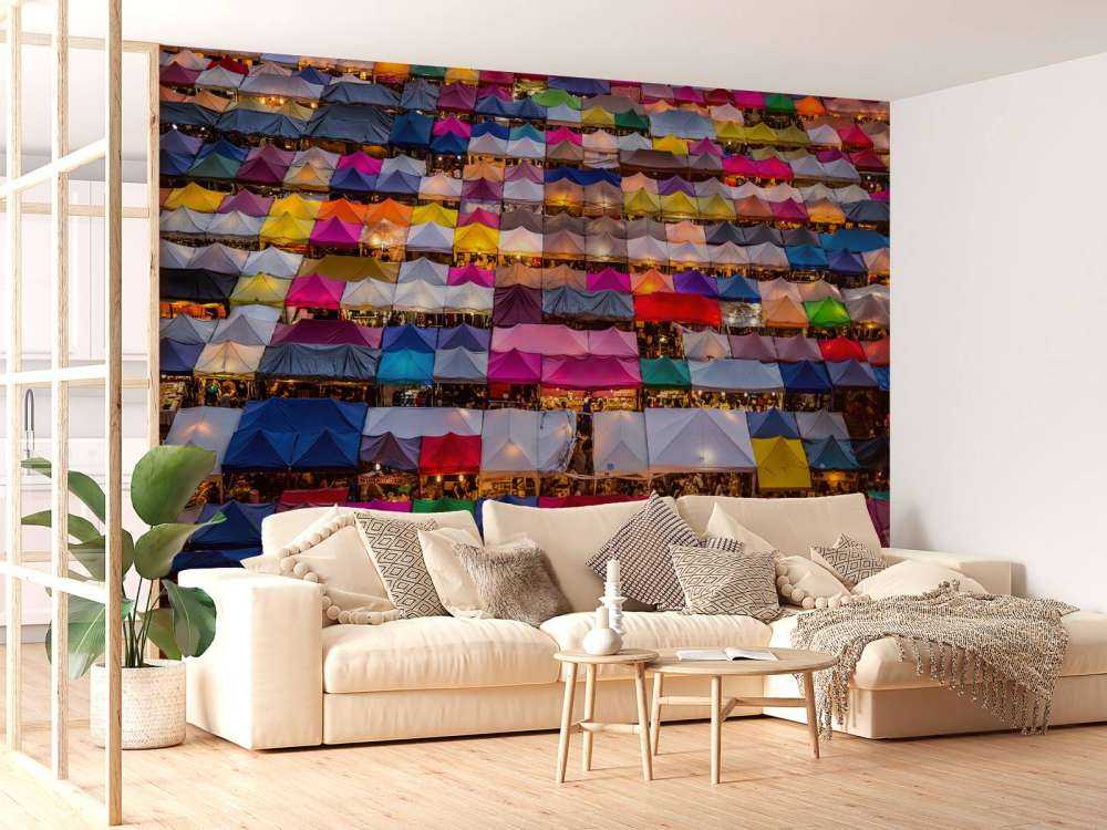 Coloured market