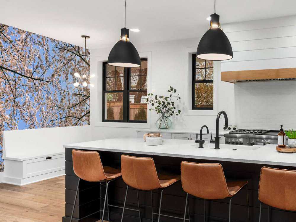 Flowering branches in bloom