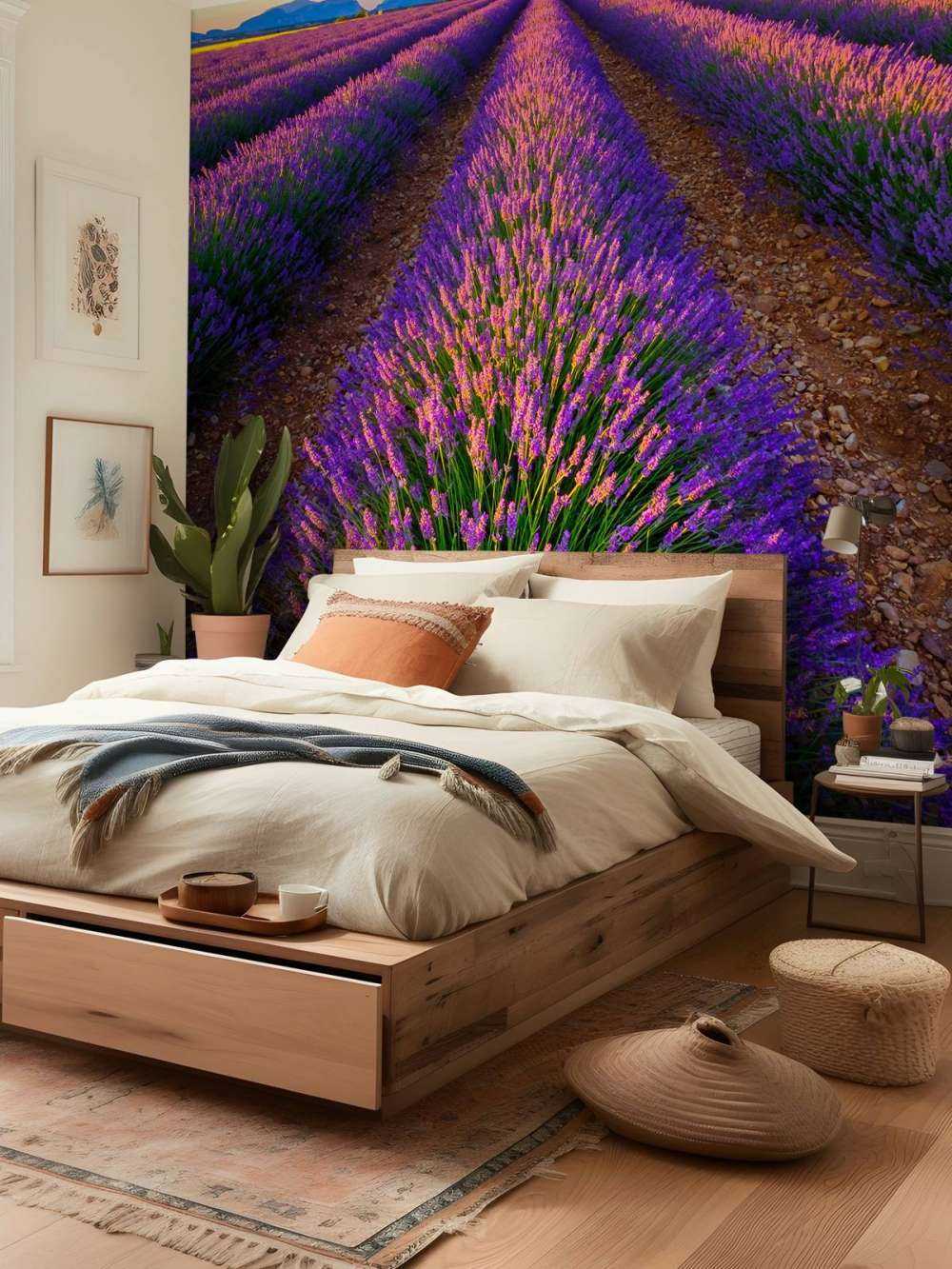 Lavender in sunlight