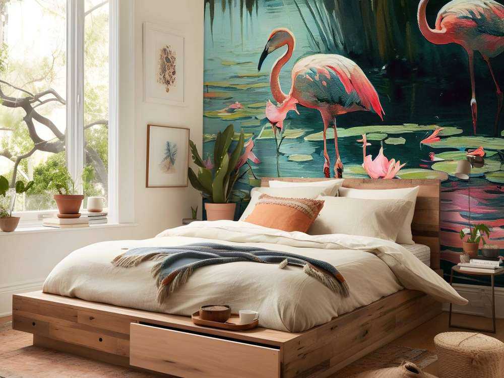 Waterlily Flamingo Oasis