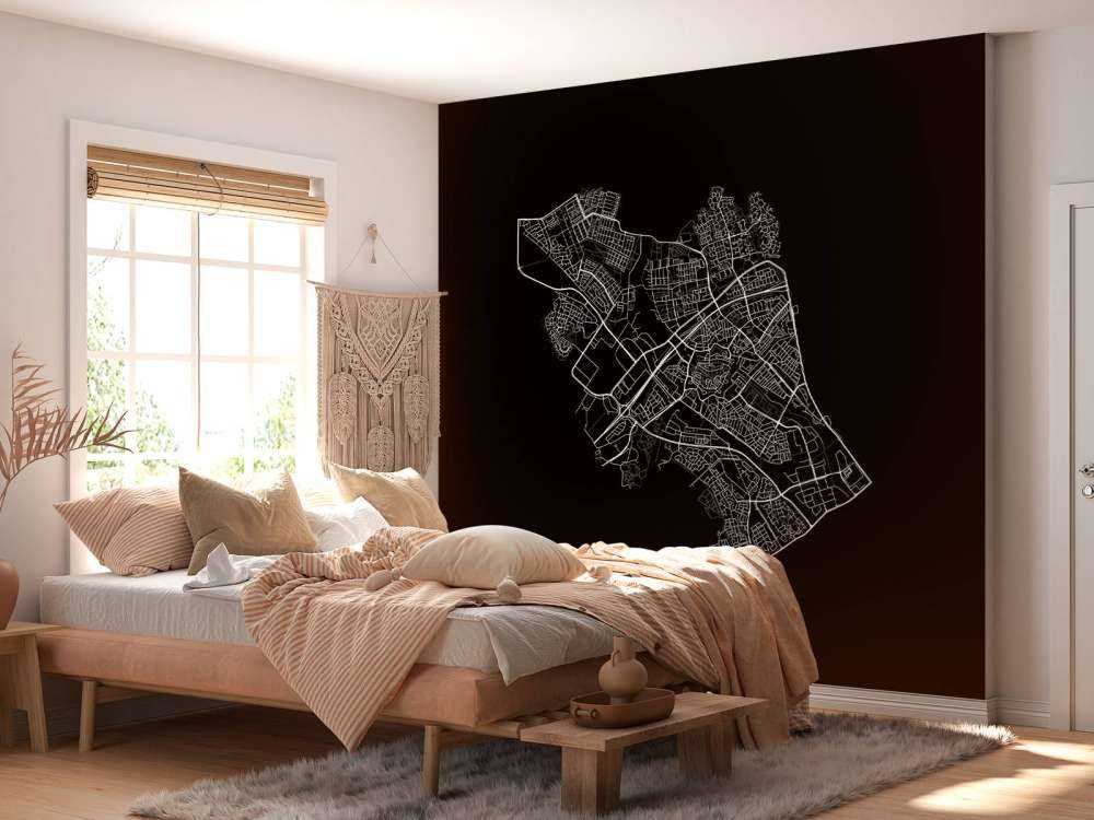 Map of Zwolle, black
