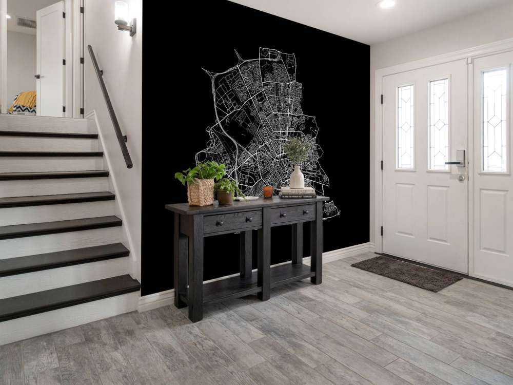 Map of Eindhoven, black