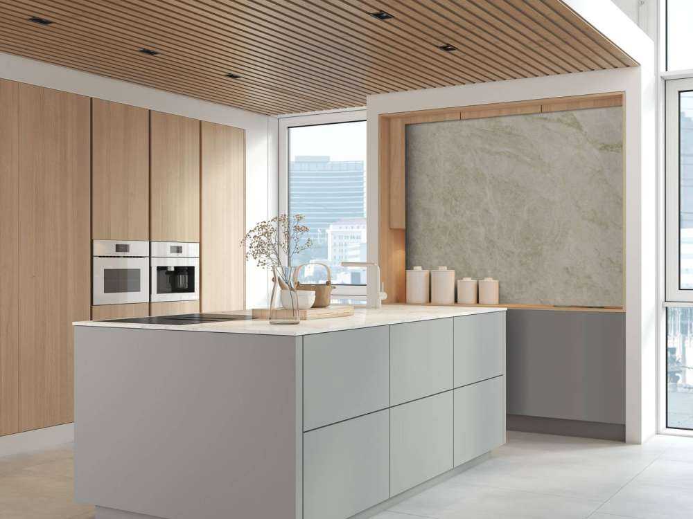 Light structured marble