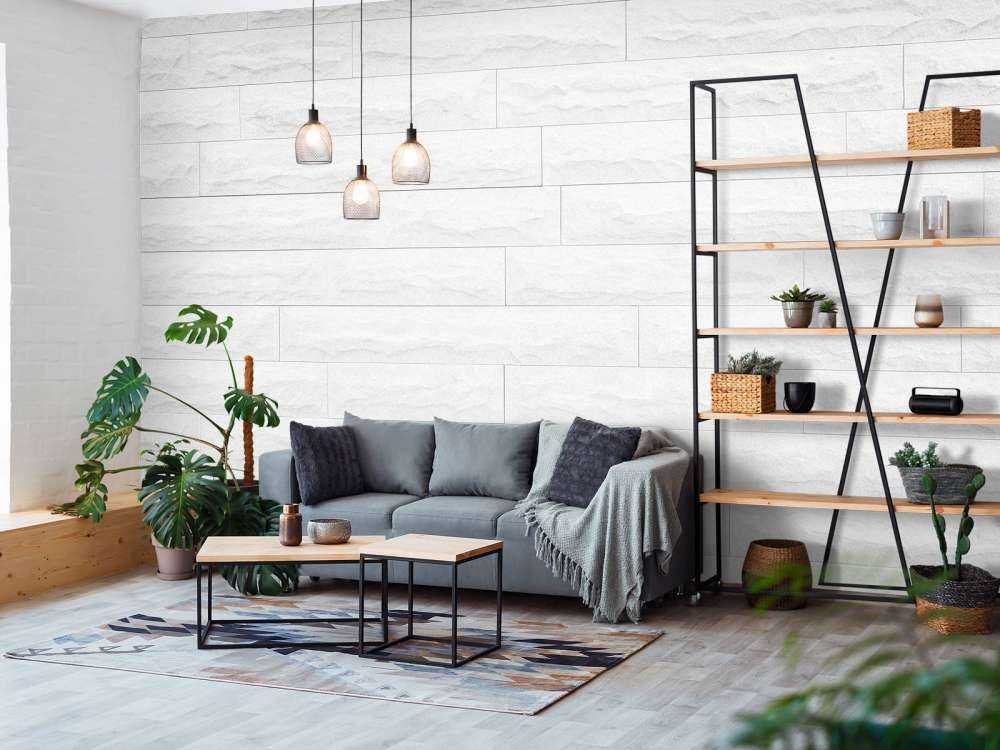 Modern white bricks